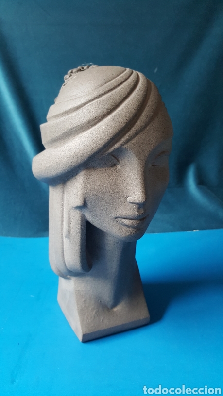 Arte: PRECIOSO BUSTO DE MUJER CON TOCADO - Foto 17