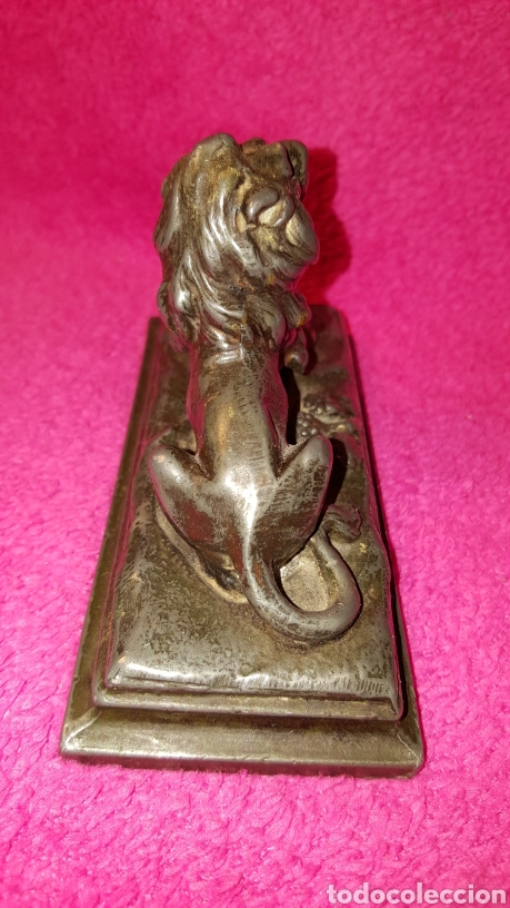 Arte: FIGURA ANTIGUA DE LE&Oacute;N - Foto 3