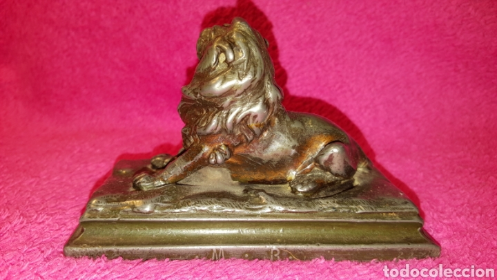 Arte: FIGURA ANTIGUA DE LE&Oacute;N - Foto 4