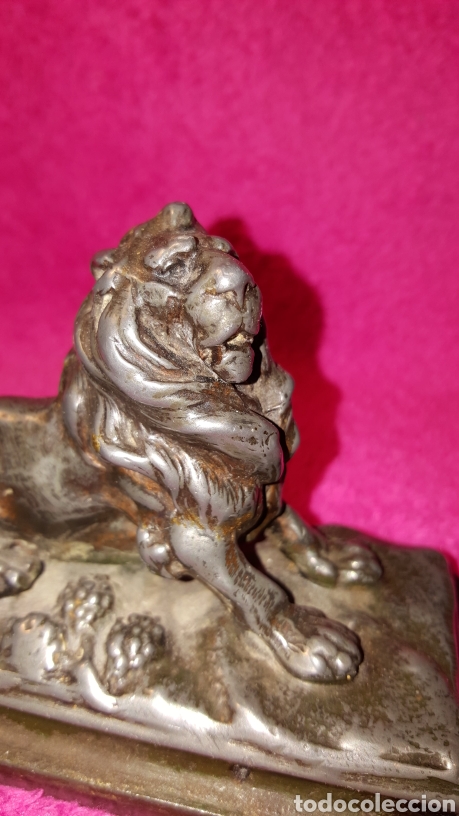 Arte: FIGURA ANTIGUA DE LE&Oacute;N - Foto 8
