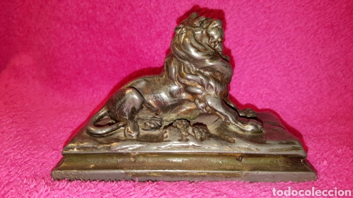 Arte: FIGURA ANTIGUA DE LE&Oacute;N - Foto 12