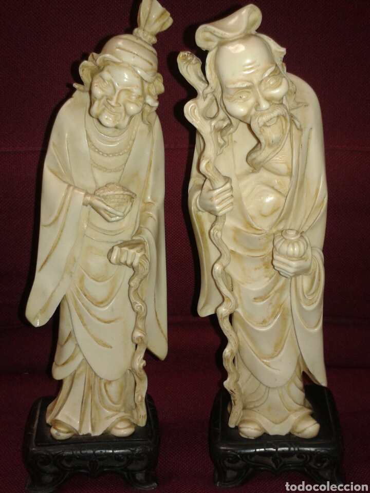 Arte: ANTIGUAS FIGURA PASTA MARFIL - Foto 1