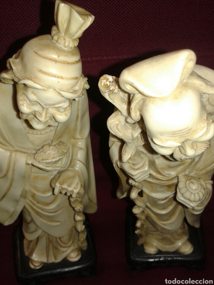 Arte: ANTIGUAS FIGURA PASTA MARFIL - Foto 4