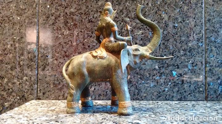 Arte: ELEFANTE HIND&Uacute; CON JINETE - Foto 5
