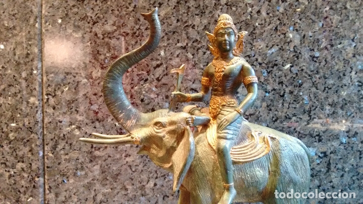 Arte: ELEFANTE HIND&Uacute; CON JINETE - Foto 1