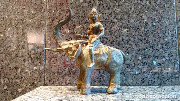 Arte: ELEFANTE HIND&Uacute; CON JINETE - Foto 2