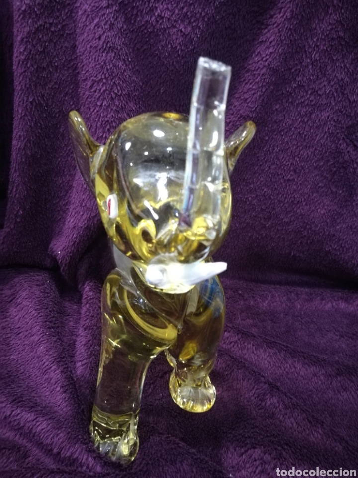 Arte: Gran elefante de cristal italiano - Foto 3