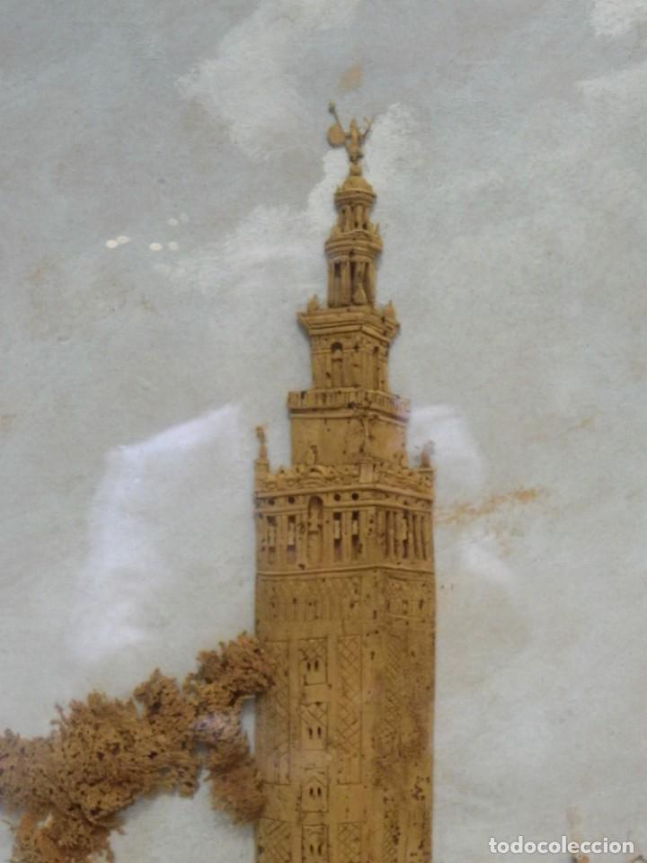Arte: Giralda siglo XIX en corcho y terciopelo - Foto 12