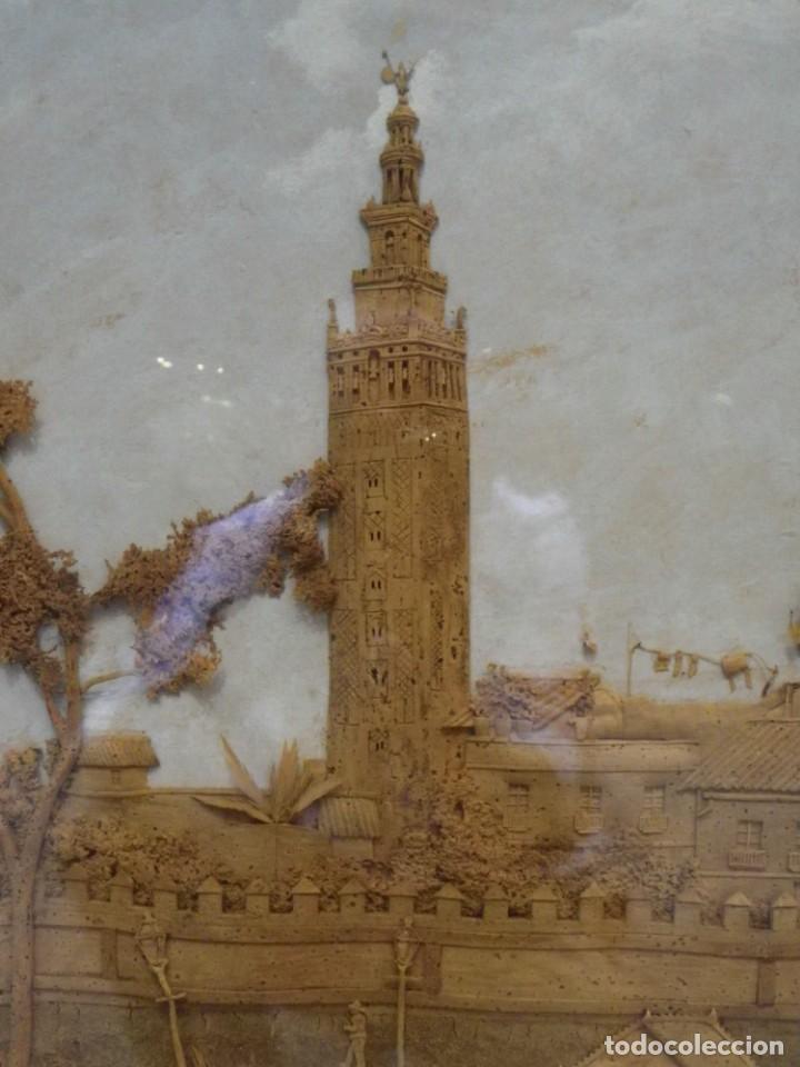 Arte: Giralda siglo XIX en corcho y terciopelo - Foto 14