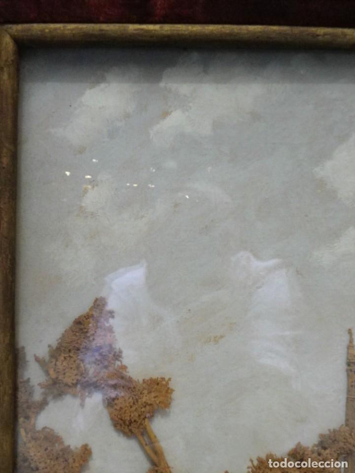 Arte: Giralda siglo XIX en corcho y terciopelo - Foto 15