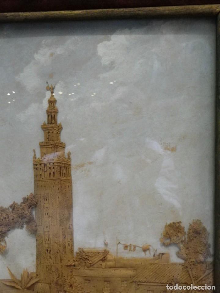Arte: Giralda siglo XIX en corcho y terciopelo - Foto 16