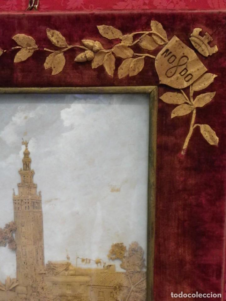Arte: Giralda siglo XIX en corcho y terciopelo - Foto 17