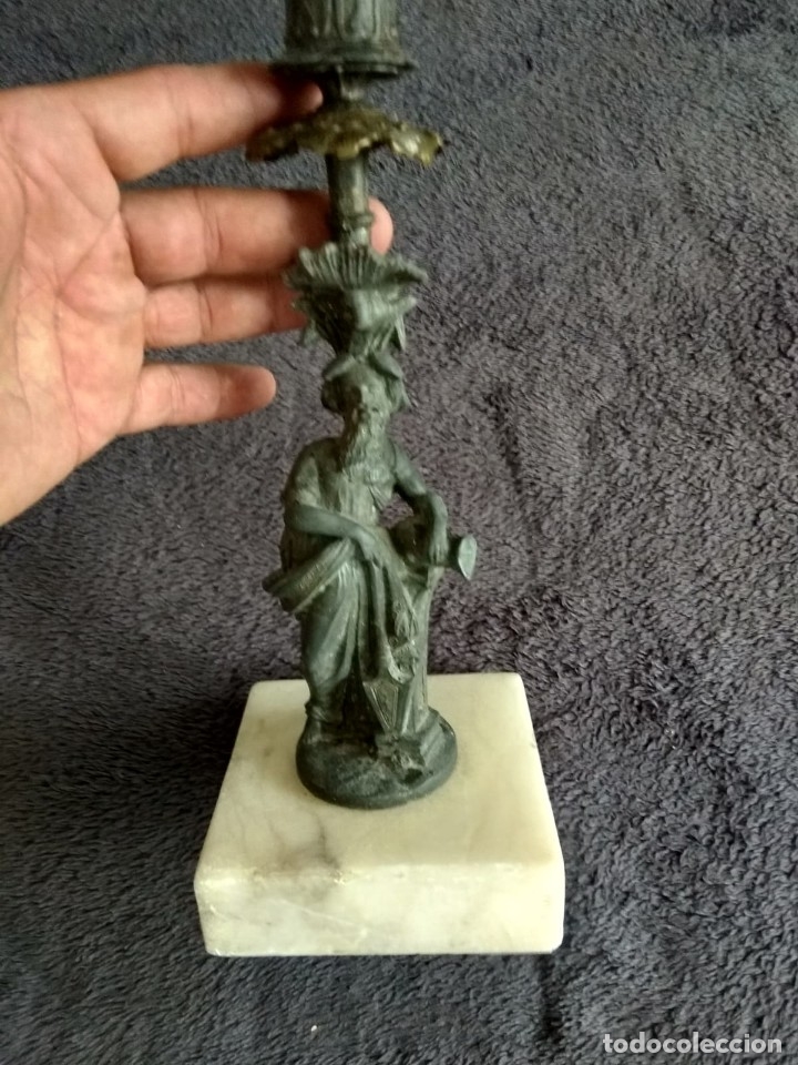 Arte: Escultura de calamina antigua - Foto 1