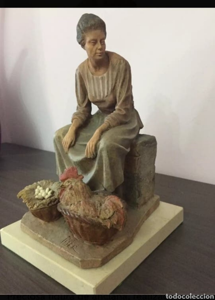 Arte: FIGURA DE ANCIANA EN CER&Aacute;MICA - Foto 2
