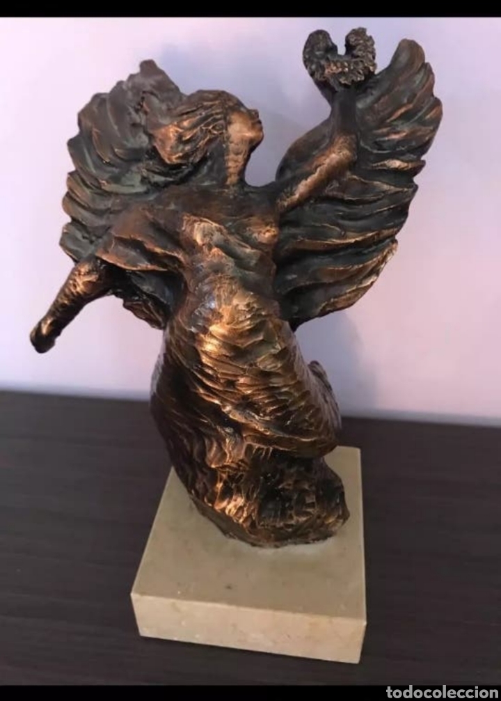 Arte: FIGURA &Aacute;NGEL DE COBRE - Foto 1