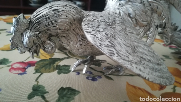 Arte: Pareja de gallos de pelea - Foto 4