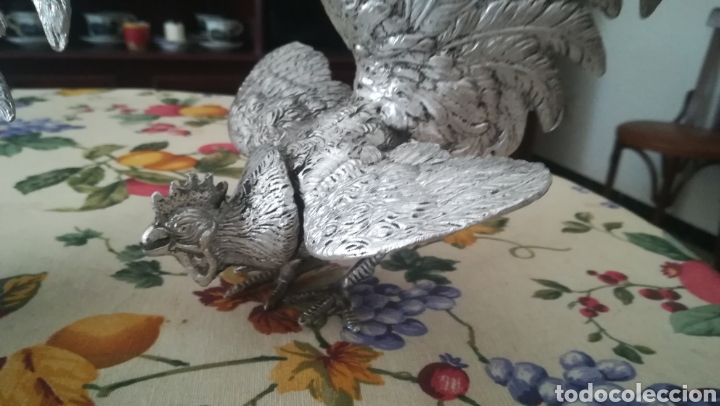 Arte: Pareja de gallos de pelea - Foto 5