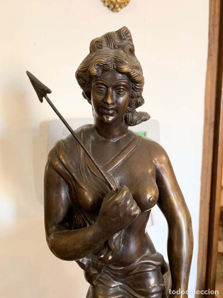 Arte: ESCULTURA DE BRONCE CAZADOR - Foto 3
