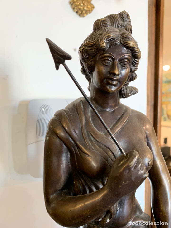 Arte: ESCULTURA DE BRONCE CAZADOR - Foto 4