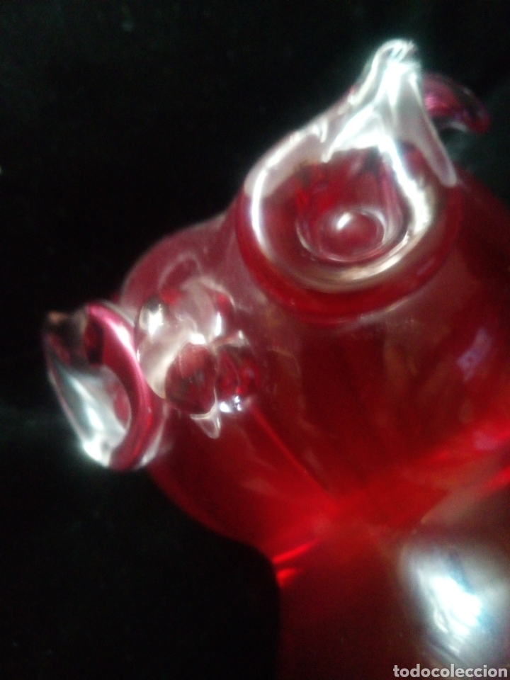 Arte: B&uacute;ho cristal de Murano rojo - Foto 8