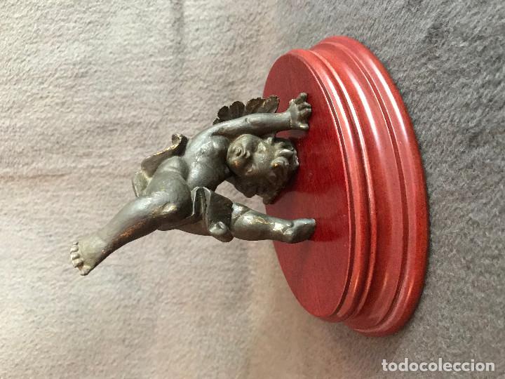 Arte: Juego de 4 Angeles sobre peana de madera - Foto 6