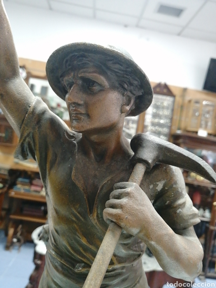 Arte: Escultura francesa de calamina J. Becox - Foto 2