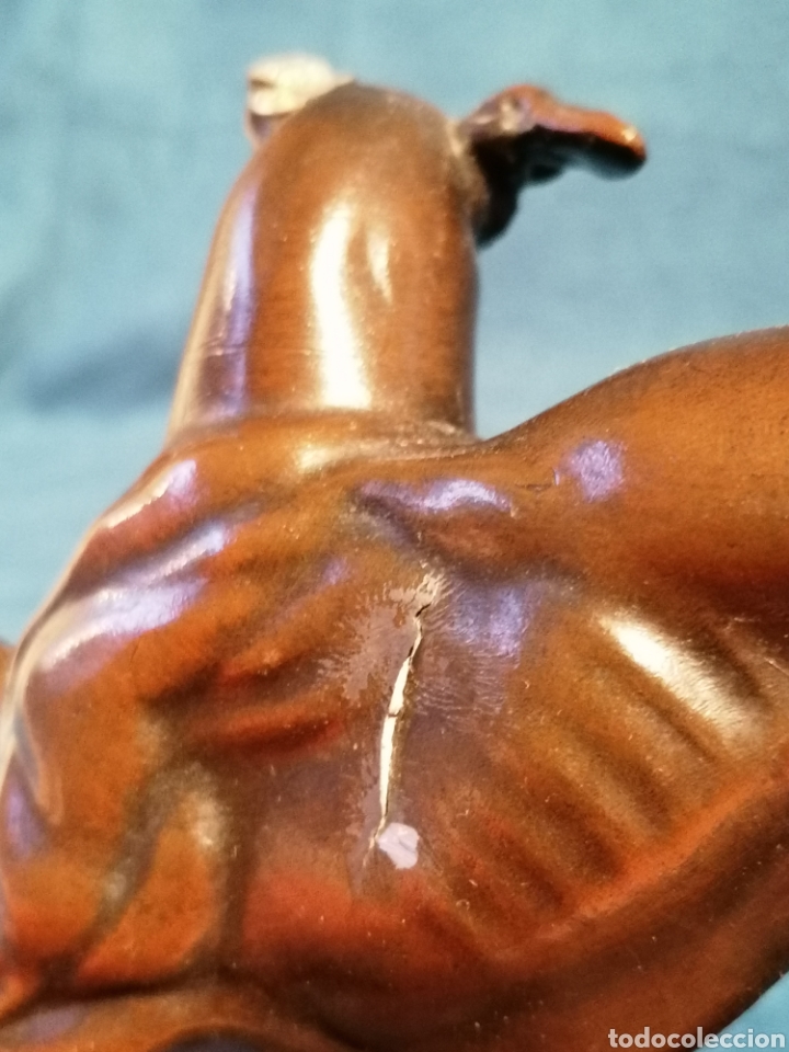 Arte: FIGURA ANTIGUA DE GALGO - Foto 5