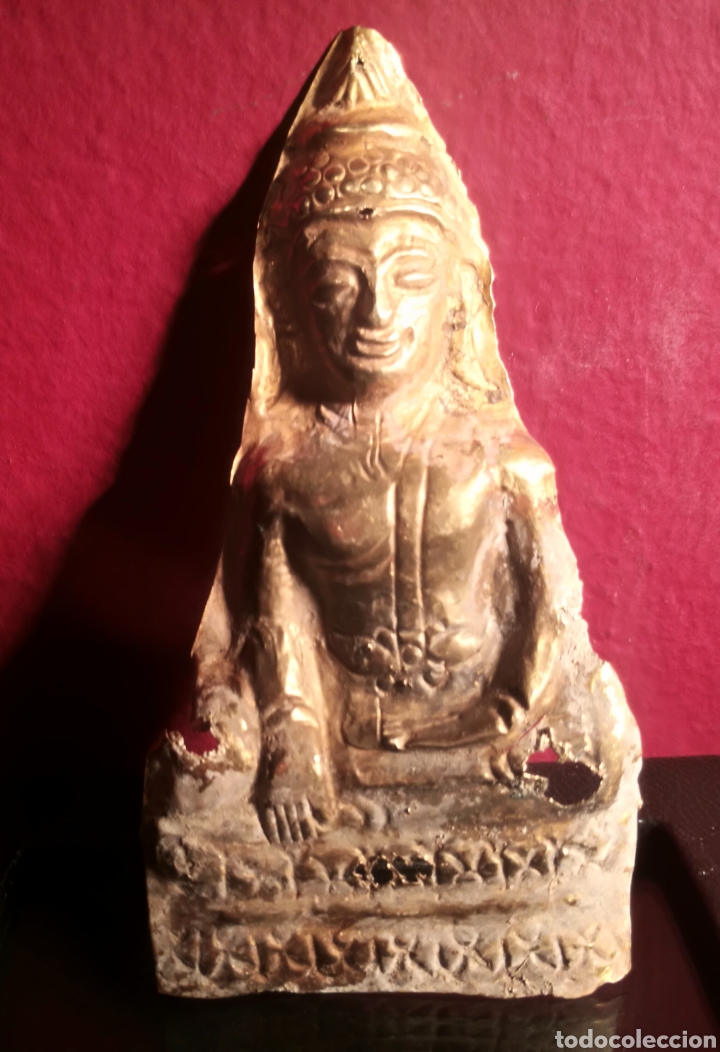 Arte: BUDA KHMER DE ORO S.XII-XIII - Foto 2