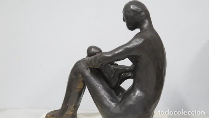 Arte: MATERNIDAD. GRES CERAMICO. SOL PEREZ SEGURA (ELCHE, 1940) - Foto 5