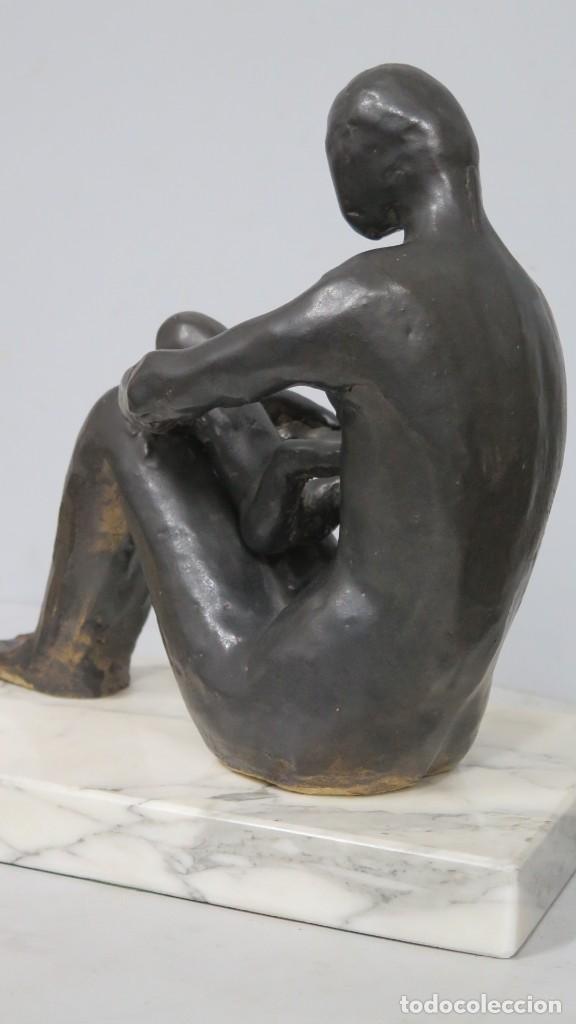 Arte: MATERNIDAD. GRES CERAMICO. SOL PEREZ SEGURA (ELCHE, 1940) - Foto 6