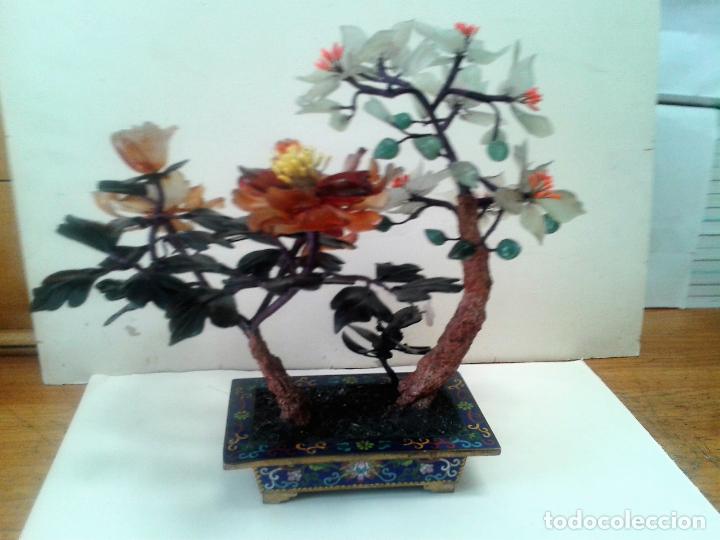 Arte: Bonsai con Jade oriental.A&ntilde;os 60 - Foto 3