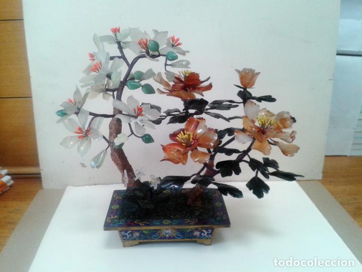 Arte: Bonsai con Jade oriental.A&ntilde;os 60 - Foto 4