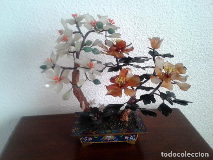 Arte: Bonsai con Jade oriental.A&ntilde;os 60 - Foto 1