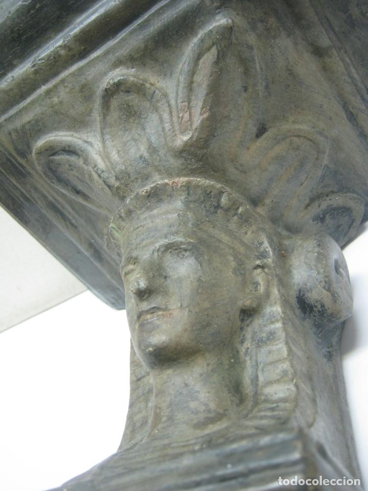 Arte: XIX Peana con cariatide - imperio - Foto 3