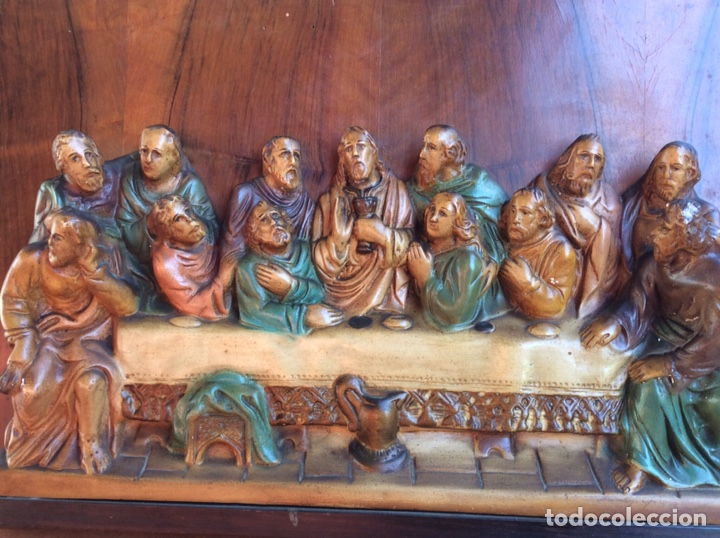 Arte: Santa Cena policromado - Foto 2