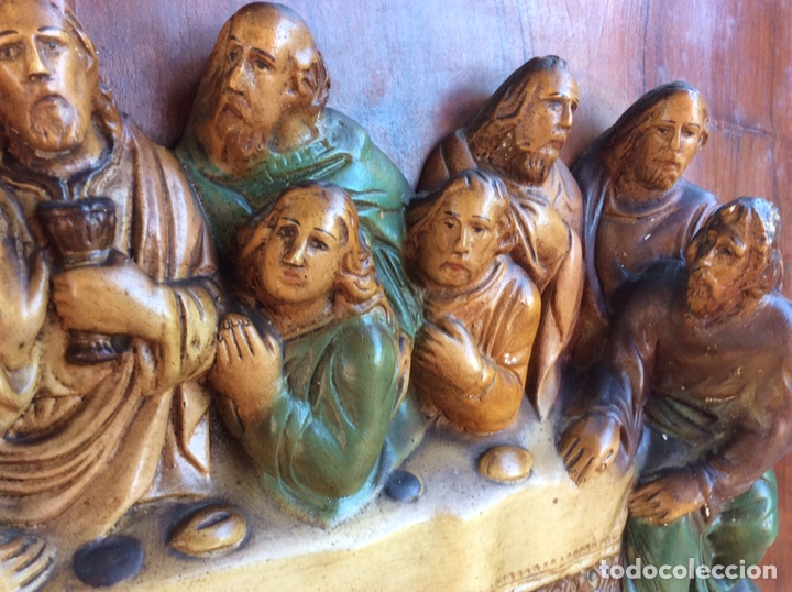 Arte: Santa Cena policromado - Foto 3