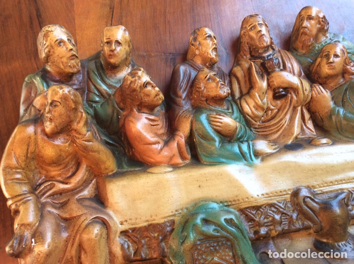 Arte: Santa Cena policromado - Foto 5