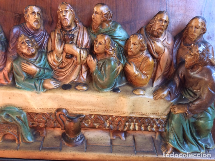 Arte: Santa Cena policromado - Foto 6