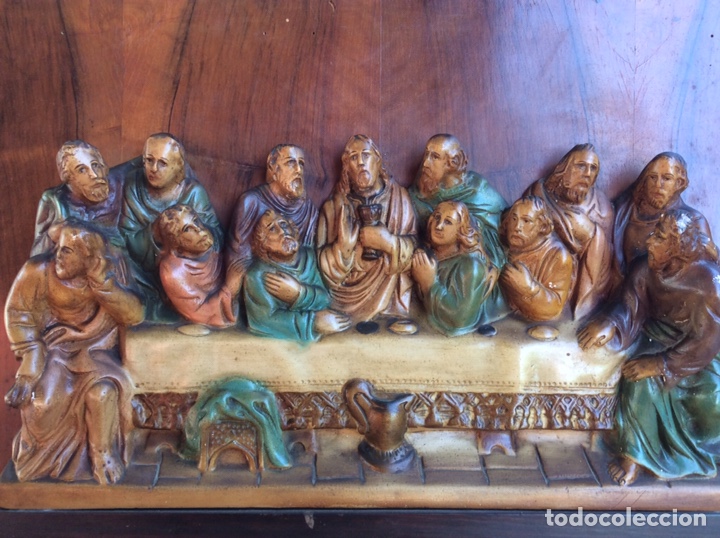 Arte: Santa Cena policromado - Foto 7