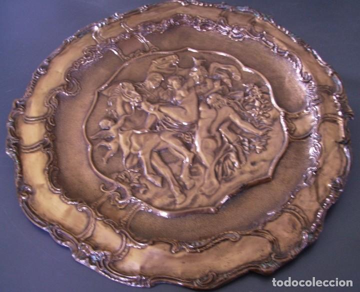 Arte: SOBERBIO PLATO DE COBRE XIX - Foto 1