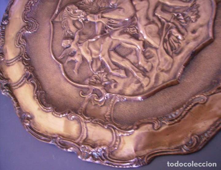 Arte: SOBERBIO PLATO DE COBRE XIX - Foto 7