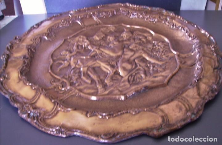 Arte: SOBERBIO PLATO DE COBRE XIX - Foto 8
