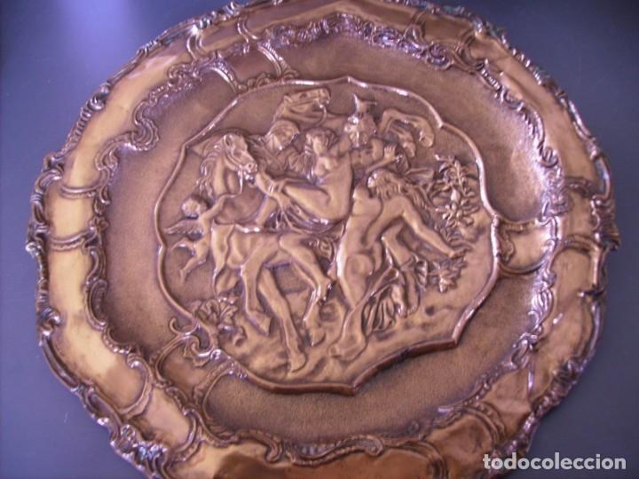 Arte: SOBERBIO PLATO DE COBRE XIX - Foto 9