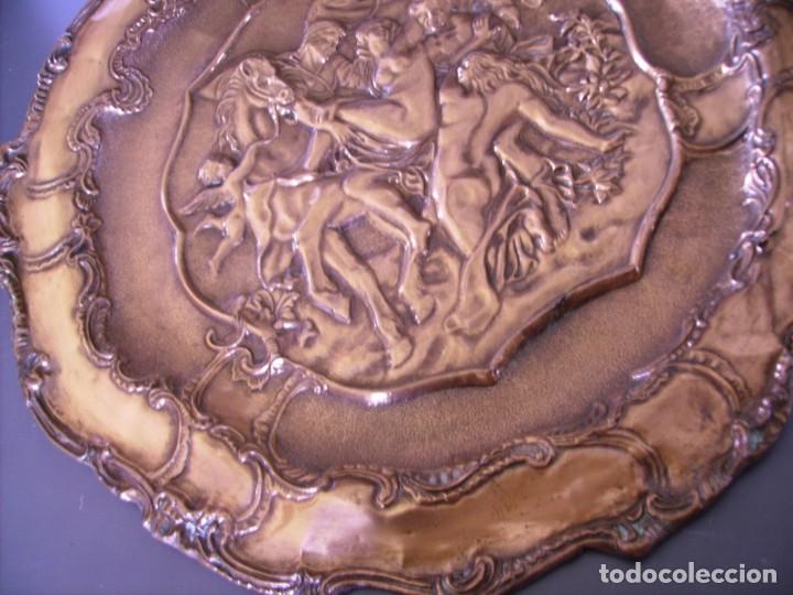 Arte: SOBERBIO PLATO DE COBRE XIX - Foto 11