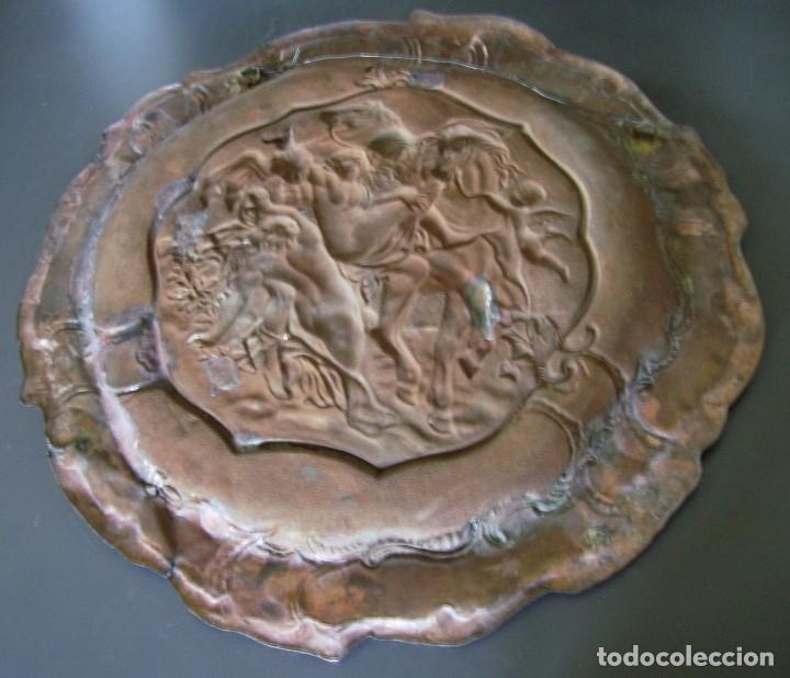 Arte: SOBERBIO PLATO DE COBRE XIX - Foto 20