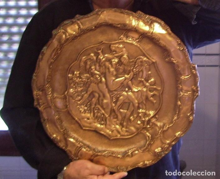 Arte: SOBERBIO PLATO DE COBRE XIX - Foto 22