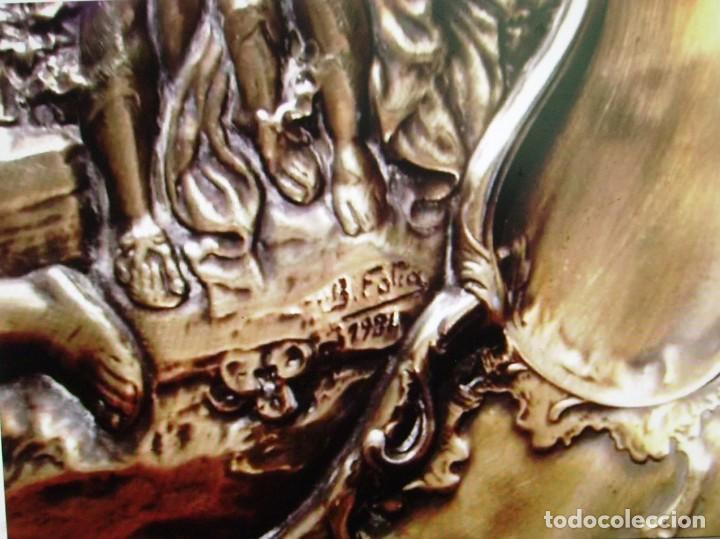 Arte: SOBERBIO PLATO DE COBRE XIX - Foto 24