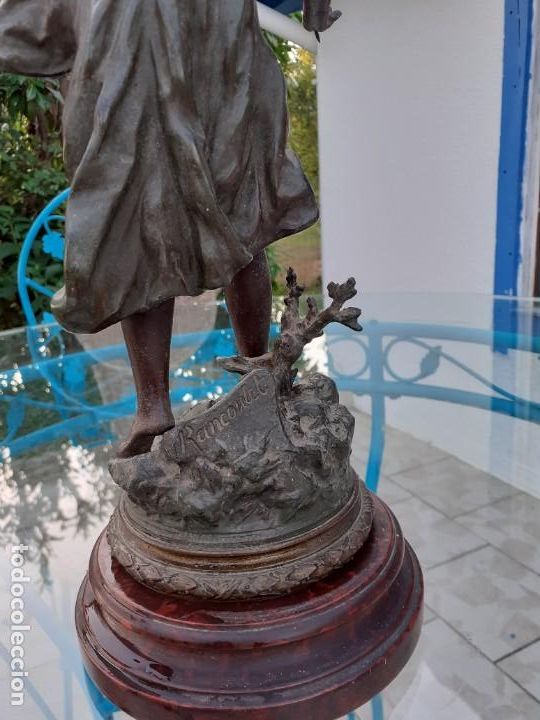 Arte: Estatua firmada en calamina, centenaria - Foto 8