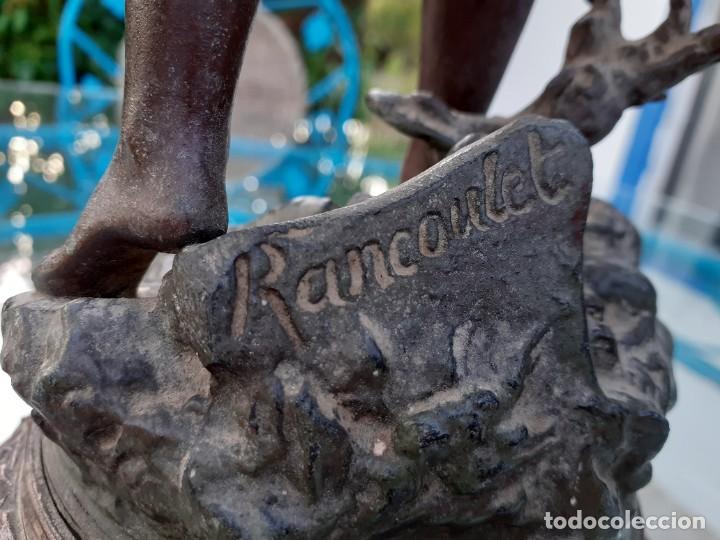 Arte: Estatua firmada en calamina, centenaria - Foto 9