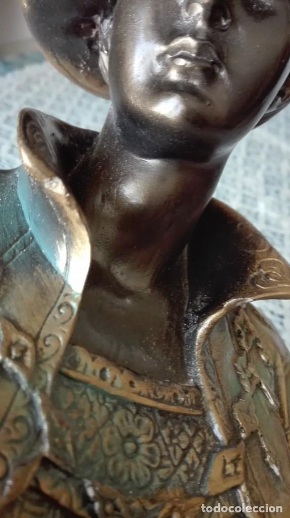 Arte: Busto de dama antigua con sombrero - Foto 9